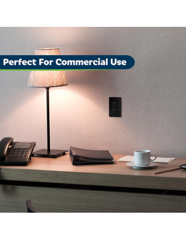 Enchufe USB Doble TOPGREENER 3.6A 15A Negro - 2 Piezas