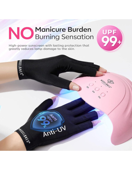 Guantes UV Modelones para Manicura de Gel - Protección UPF99+ Guantes UV Modelones para Manicura de Gel - Protección UPF99+