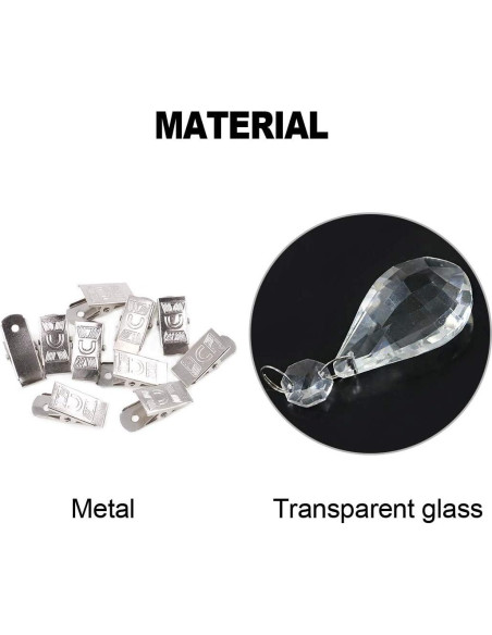 Juego de Pesas para Manteles Glarks, 10 Piezas de Cristal Lira Juego de Pesas para Manteles Glarks, 10 Piezas de Cristal Lira