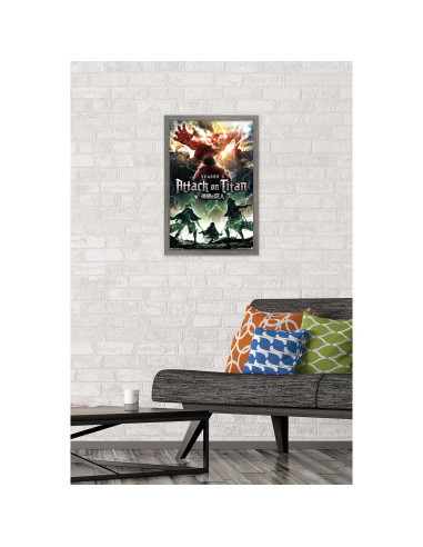 Póster Enmarcado Trends International Ataque a los Titanes 37.4x56.8cm