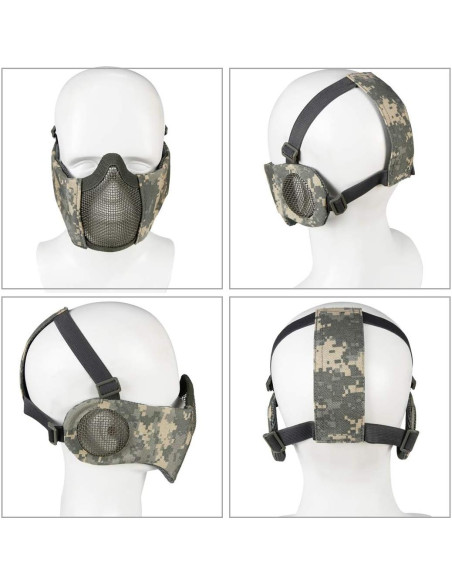 Conjunto de Protección Airsoft AOUTACC - Máscara y Gafas Tácticas Conjunto de Protección Airsoft AOUTACC - Máscara y Gafas Tácticas
