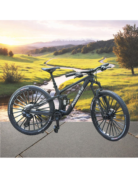 Bicicleta de Montaña Miniatura ZIYUE 20.3x11.2cm Negro Bicicleta de Montaña Miniatura ZIYUE 20.3x11.2cm Negro