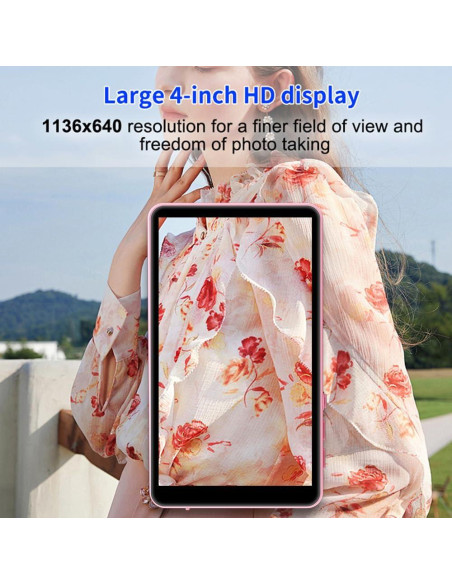 Monitor de selfie TRGOOMO rosa con control remoto Bluetooth 4K Monitor de selfie TRGOOMO rosa con control remoto Bluetooth 4K