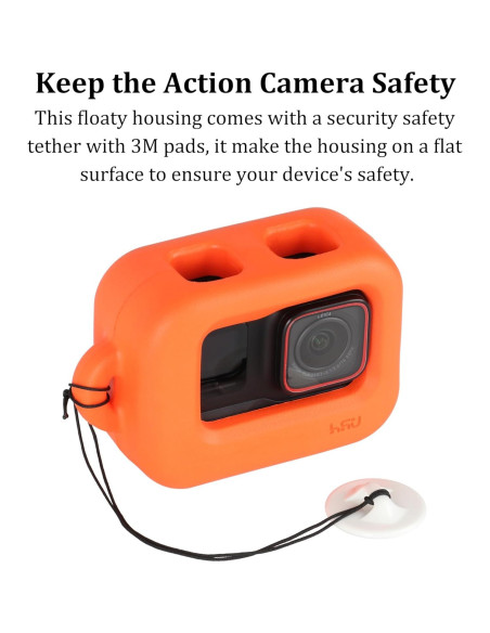 Funda Flotante HSU para Insta360 Ace Pro - Naranja, Accesorios Funda Flotante HSU para Insta360 Ace Pro - Naranja, Accesorios