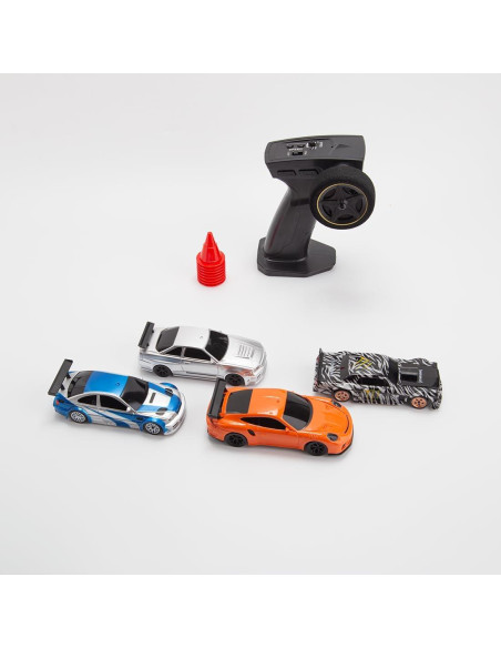 Coche RC Drift 1/43 YounggDiy Naranja 4WD 15KM/H Giroscopio Coche RC Drift 1/43 YounggDiy Naranja 4WD 15KM/H Giroscopio