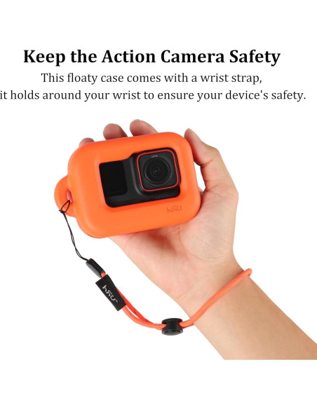 Funda Flotante HSU para Insta360 Ace Pro - Naranja, Accesorios Funda Flotante HSU para Insta360 Ace Pro - Naranja, Accesorios