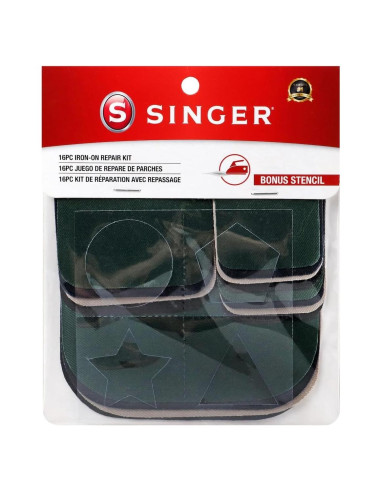 Kit de Reparación Termoadhesivo SINGER - 16 Parches Twill