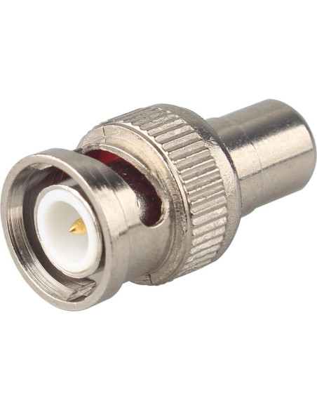 6 Adaptadores Coaxiales BNC Macho a RCA Hembra Futheda 6 Adaptadores Coaxiales BNC Macho a RCA Hembra Futheda