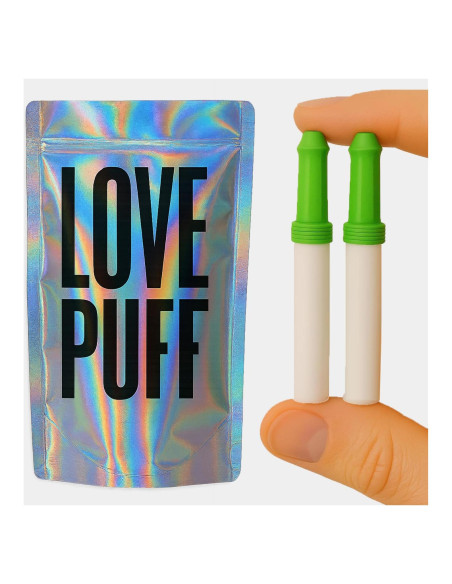 Inhalador Sin Humo Love Puff Menta Refrescante - Paquete de 2 Inhalador Sin Humo Love Puff Menta Refrescante - Paquete de 2