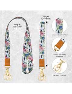 Llavero de muñeca AIMASTZ leopardo unisex con cinta 17x2cm 2