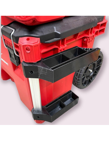 Soporte Milwaukee Packout Doble Nivel + Bisel Cuadrado Izquierdo