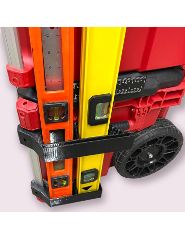 Soporte Milwaukee Packout Doble Nivel + Bisel Cuadrado Izquierdo