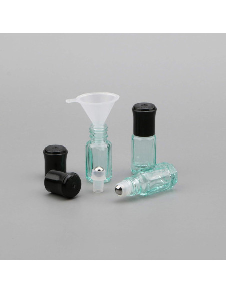 Frascos Roll-On de Vidrio 3ml 8Pcs Newzoll Azul Claro Frascos Roll-On de Vidrio 3ml 8Pcs Newzoll Azul Claro