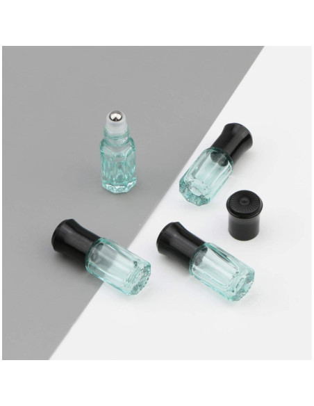Frascos Roll-On de Vidrio 3ml 8Pcs Newzoll Azul Claro Frascos Roll-On de Vidrio 3ml 8Pcs Newzoll Azul Claro