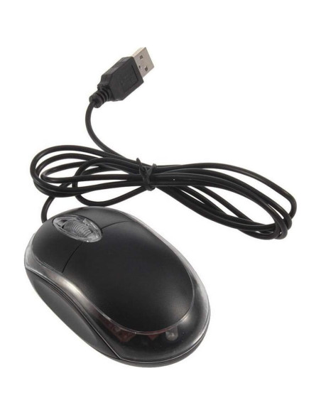 Ratón Óptico USB ANRANK UM2030AK Negro 3 Botones Ergonomico Ratón Óptico USB ANRANK UM2030AK Negro 3 Botones Ergonomico