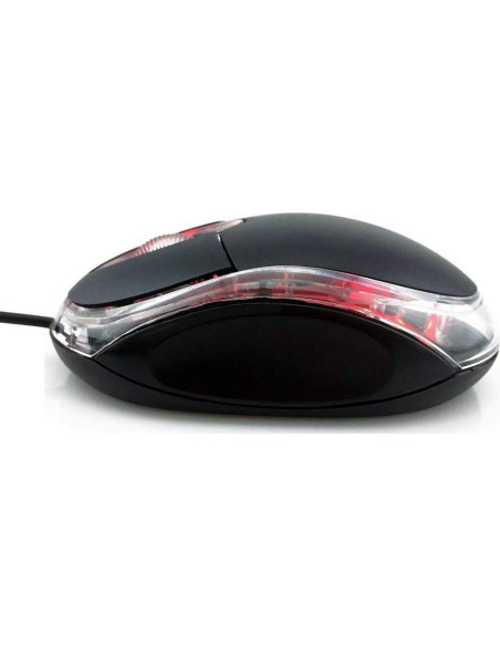 Ratón Óptico USB ANRANK UM2030AK Negro 3 Botones Ergonomico Ratón Óptico USB ANRANK UM2030AK Negro 3 Botones Ergonomico