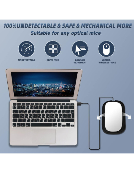 Mover de Ratón Indetectable CHOKMAX USB Simulador de Movimiento Mover de Ratón Indetectable CHOKMAX USB Simulador de Movimiento