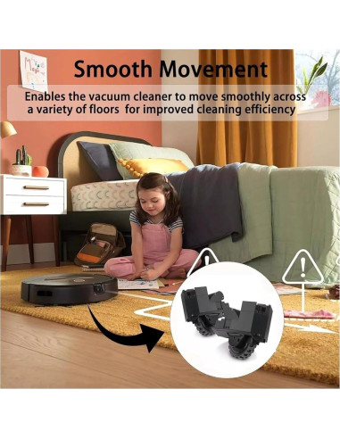 Ruedas de Aspiradora Robot Bling-bling S9 Izquierda y Derecha