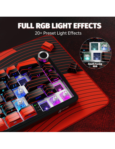 Teclado Gaming Inalámbrico Attack Shark X65PRO HE RGB 68 Teclas