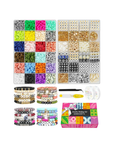 Kit de Fabricación de Pulseras Velavior - 7500 Piezas de Arcilla