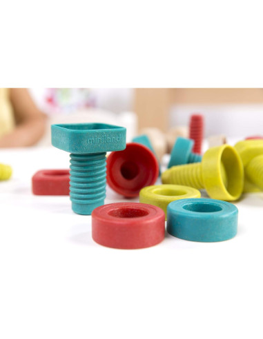 Juguete de Tuercas y Tornillos Ecológicos Miniland 32155 - 2 a 5 años