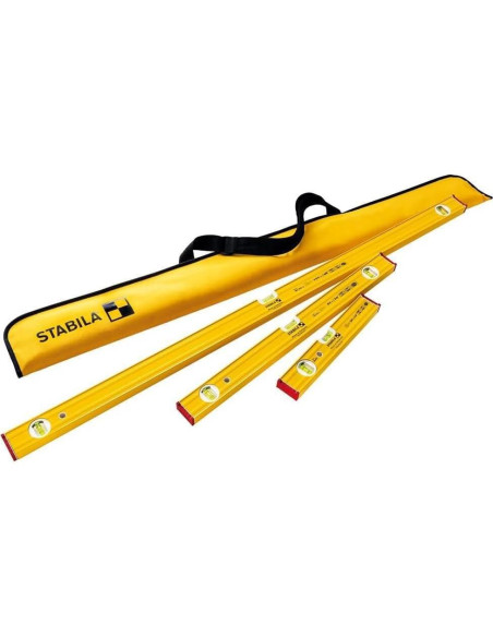 Nivel de burbuja Stabila Pro Set 80 AS 120 cm con estuche Nivel de burbuja Stabila Pro Set 80 AS 120 cm con estuche