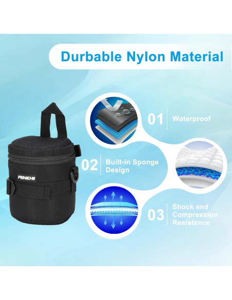 Funda de Lente PATIKIL Neopreno 10.5x16 cm Impermeable Funda de Lente PATIKIL Neopreno 10.5x16 cm Impermeable