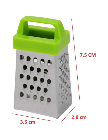 Rallador Mini Multifuncional Acero Inoxidable 4 Lados 0.23kg