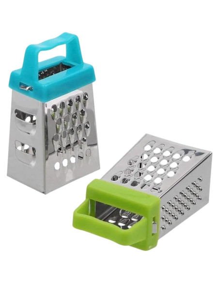 Rallador Mini Multifuncional Acero Inoxidable 4 Lados 0.23kg Rallador Mini Multifuncional Acero Inoxidable 4 Lados 0.23kg
