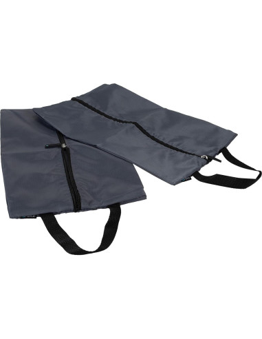 GForce Juego de 2 Bolsas de Zapatos de Viaje Nylon Gris