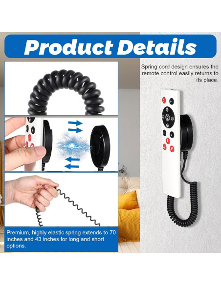Soporte Magnético para Control Remoto 2Pack HJZHII con Cuerdas Retráctiles Soporte Magnético para Control Remoto 2Pack HJZHII con Cuerdas Retráctiles