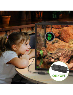 Termómetro Digital LED PAIZOO 2 en 1 para Reptiles y Acuarios 2