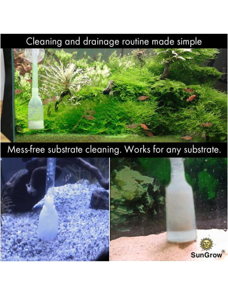 Bomba de Sifón de Agua SunGrow para Acuario 65" (165 cm) Bomba de Sifón de Agua SunGrow para Acuario 65" (165 cm)