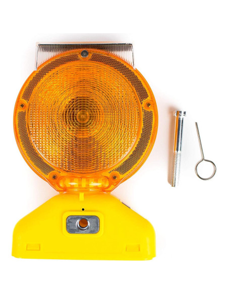 Juego de 12 Luces de Advertencia LED Ámbar Solar RK Safety Juego de 12 Luces de Advertencia LED Ámbar Solar RK Safety