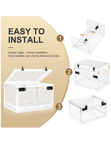 Caja de Seguridad Grande Lalifebuss 24L con Cerradura Código