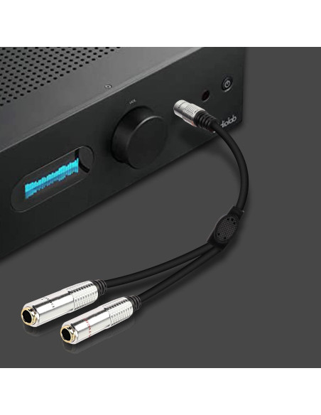 Cable Divisor de Audio Y 6.35mm TS Macho a Doble Hembra 0.5M Cable Divisor de Audio Y 6.35mm TS Macho a Doble Hembra 0.5M