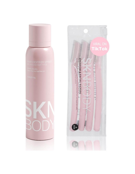 Spray Dermaplaning SKNBODY con 4 Navajas para Afeitado Facial Spray Dermaplaning SKNBODY con 4 Navajas para Afeitado Facial