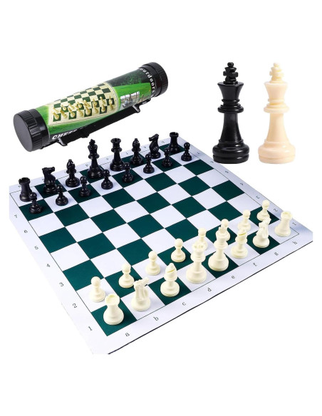 Juego de Ajedrez y Damas Portátil Ragyzity 2 en 1 34cm Juego de Ajedrez y Damas Portátil Ragyzity 2 en 1 34cm
