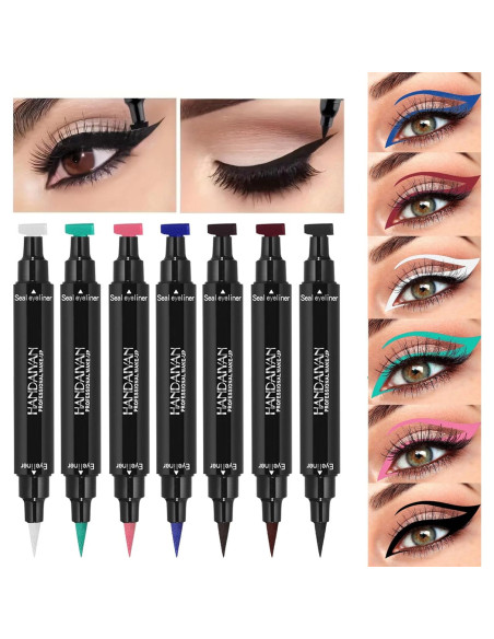 Conjunto de Sellos de Eyeliner MAEPEOR 6 Colores Impermeable Conjunto de Sellos de Eyeliner MAEPEOR 6 Colores Impermeable