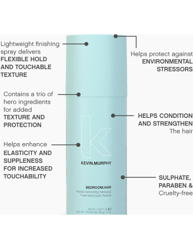 Spray texturizante flexible Kevin Murphy Bedroom Hair 100 mL