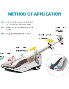 Estirador de Zapatos Profesional de Metal Ajustable Unisex 2