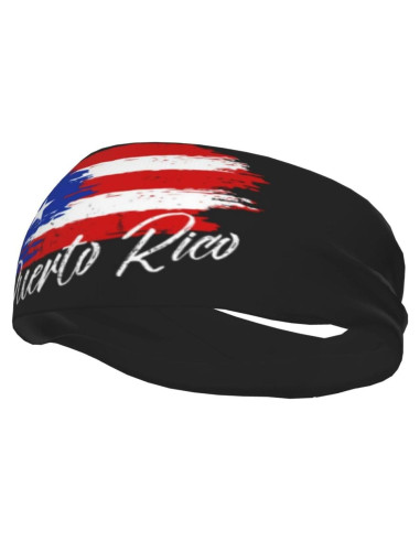 Banda para la cabeza deportiva GDUUASB con bandera de Puerto Rico
