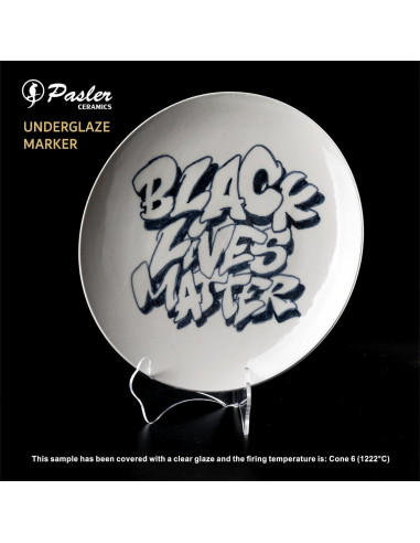 Marcador de Subesmalte Pasler Negro 2mm - Paquete de 1