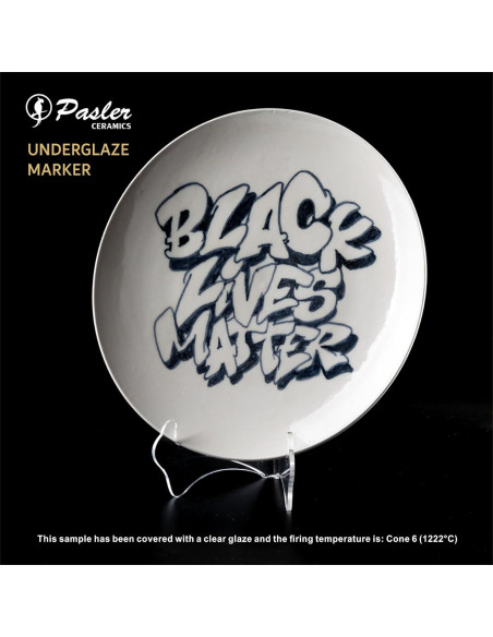 Marcador de Subesmalte Pasler Negro 2mm - Paquete de 1 Marcador de Subesmalte Pasler Negro 2mm - Paquete de 1