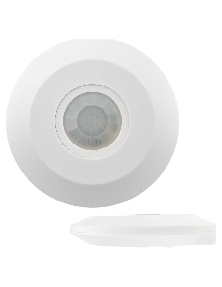 Sensor de Movimiento PIR J.LUMI YCA1050 Blanco 15.24m Sensor de Movimiento PIR J.LUMI YCA1050 Blanco 15.24m