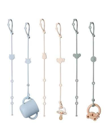 Correas de Silicona para Juguetes de Bebé ROCCED 6pcs