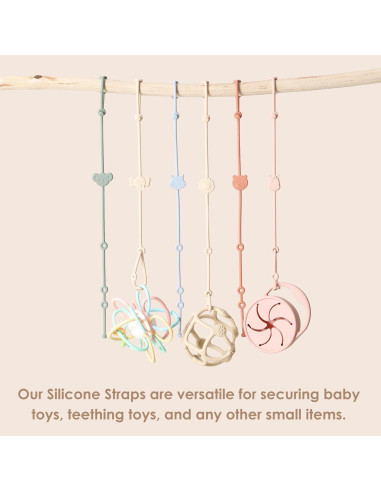 Correas de Silicona para Juguetes de Bebé ROCCED 6pcs