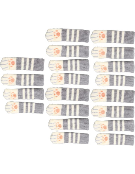 Cubiertas para patas de muebles plplaaoo - 20 piezas gris oscuro Cubiertas para patas de muebles plplaaoo - 20 piezas gris oscuro