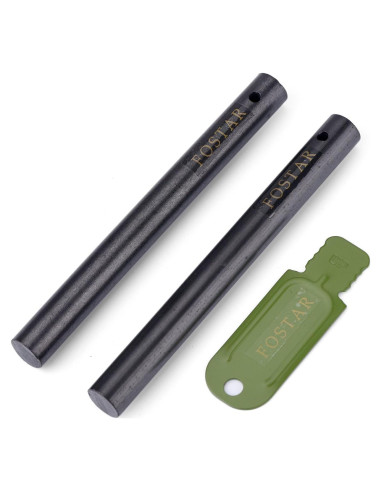 FOSTAR 2PCS Barra de Ferrocerio 12mm x 127mm para Encender Fuego