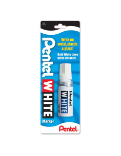 Marcador Permanente Pentel 100W Blanco Punta Ancha 22.68g